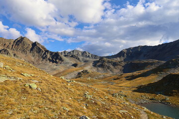 Fototapeta premium Macun - oldest national park in Switzerland located in Zernez, Graubünden