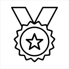 Medal, Award Icon Logo Design Vector Template Illustration Sign And Symbol