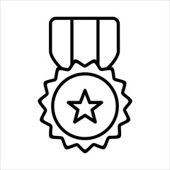 Medal, Award Icon Logo Design Vector Template Illustration Sign And Symbol