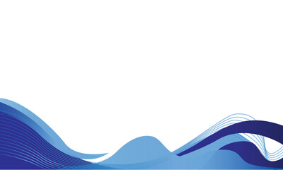Abstract blue wave curve graphic background