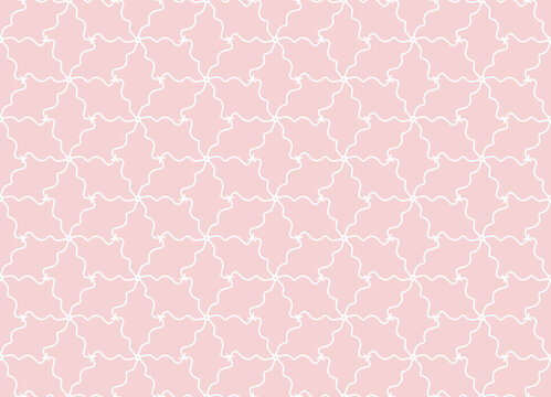 Seamless Pattern With Pink Line