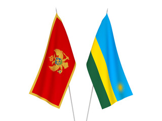 Republic of Rwanda and Montenegro flags