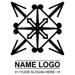 Black Vector Logo, You Can Change The Color As You Like. Isolated White Color