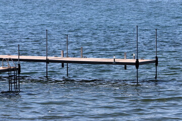 Berth on the shore for mooring boats and yachts.