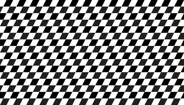 rally flag seamless texture. chess background pattern. black and white square