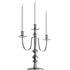 Fototapeta premium 3d rendering illustration of a 3 branches candelabrum