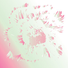 Graphic illustration, floral theme, nature, stylistic processing of the artist's drawing.