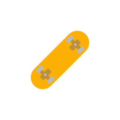 Skateboard  icon in color, isolated on white background 
