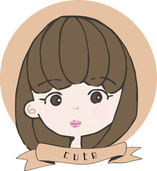 顔タイプ別イラスト【キュート】