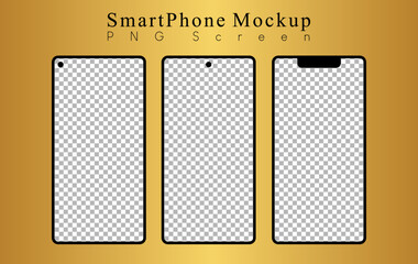 plain cell phone templates with different shapes