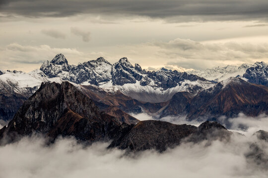 Die Oberstdorfer Alpen - Nebelhorn im Herbst