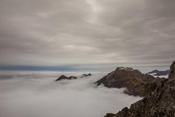 Die Oberstdorfer Alpen - Nebelhorn im Herbst