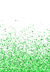 Sparkling scattering of green glitter isolated PNG