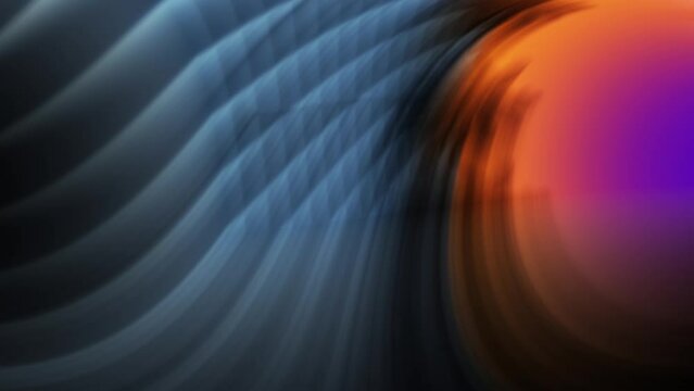 Matter revolving around orange object motion background