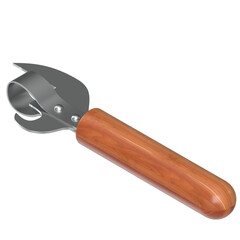 3d rendering illustration of a can opener