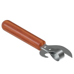 3d rendering illustration of a can opener
