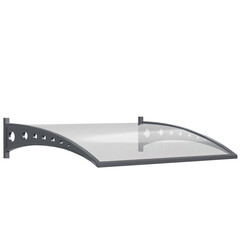 3d rendering illustration of a canopy shelter with a glass cover