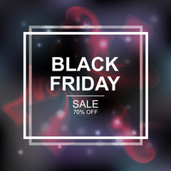 Black Friday sale neon black banner design - 539441156
