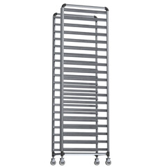 3d rendering illustration of a canteen tray trolley