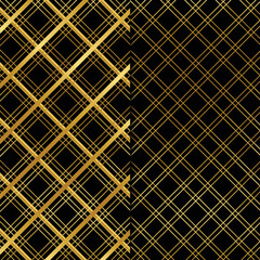 black and gold abstract seamless pattern