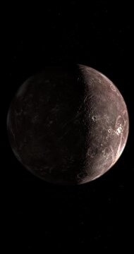 Titania moon, natural satellite of Uranus planet