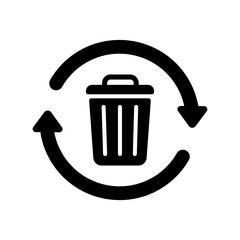 Recycle ( reuse, ecology ) vector icon illustration