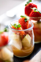 fruit salad with strawberries