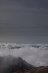 Fototapeta premium Die Oberstdorfer Alpen - Nebelhorn im Herbst
