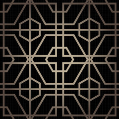 Art deco geometric patterned background