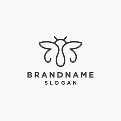 Butterfly logo template vector illustration design