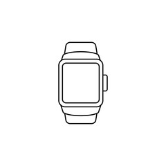 Smart Watch icon in line style icon, isolated on white background