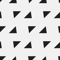 Seamless geometric black and white pattern of triangles