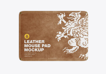 Leather Mouse Pad Mockup