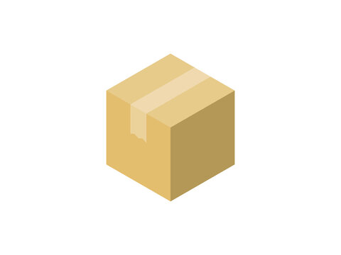 アイソメ段ボールアイコン 立方体左 Stock Illustration Adobe Stock アイソメ段ボールアイコン 立方体左 Stock Illustration Adobe Stock