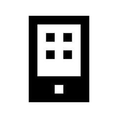 Cellular Phone Flat Vector Icon