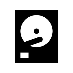 Hard Disk Flat Vector Icon