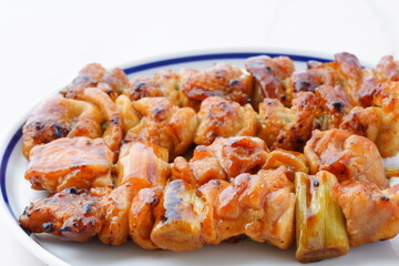 炭火でじっくり焼いた焼き鳥の盛り合わせ（タレ）