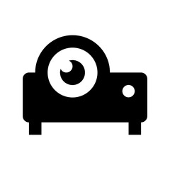 Projector Device Flat Vector Icon