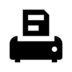 Printer Flat Vector Icon