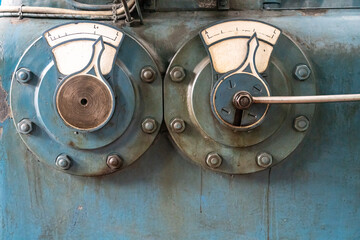 Details von Maschinen im Wasserkraftwerk Tyssedal, Norwegen
