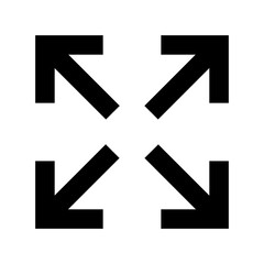 Expand Screen Flat Vector Icon