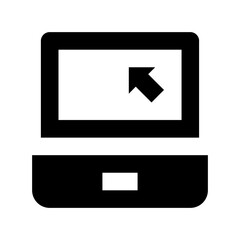 Fototapeta premium Laptop Flat Vector Icon