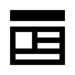 Webpage Template Flat Vector Icon