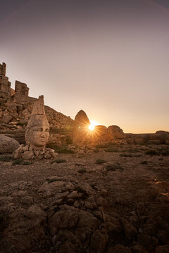 Statue of Apollo-Mithra-Helios-Hermes and Zeus on Nemrut Mountain (East Terrace)