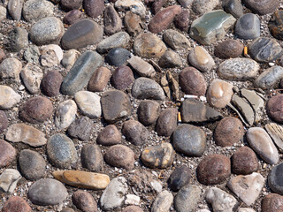 Gehweg mit Alten Kopfsteinpflaster