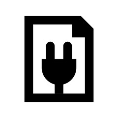 Plug Flat Vector Icon