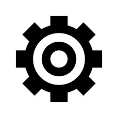 Cog Flat Vector Icon
