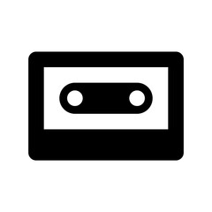 Obraz premium Audio Cassette Flat Vector Icon
