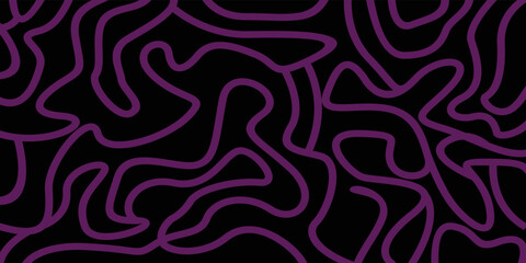 Purple line end black abstract background