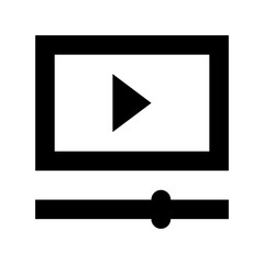 Play Video Flat Vector Icon